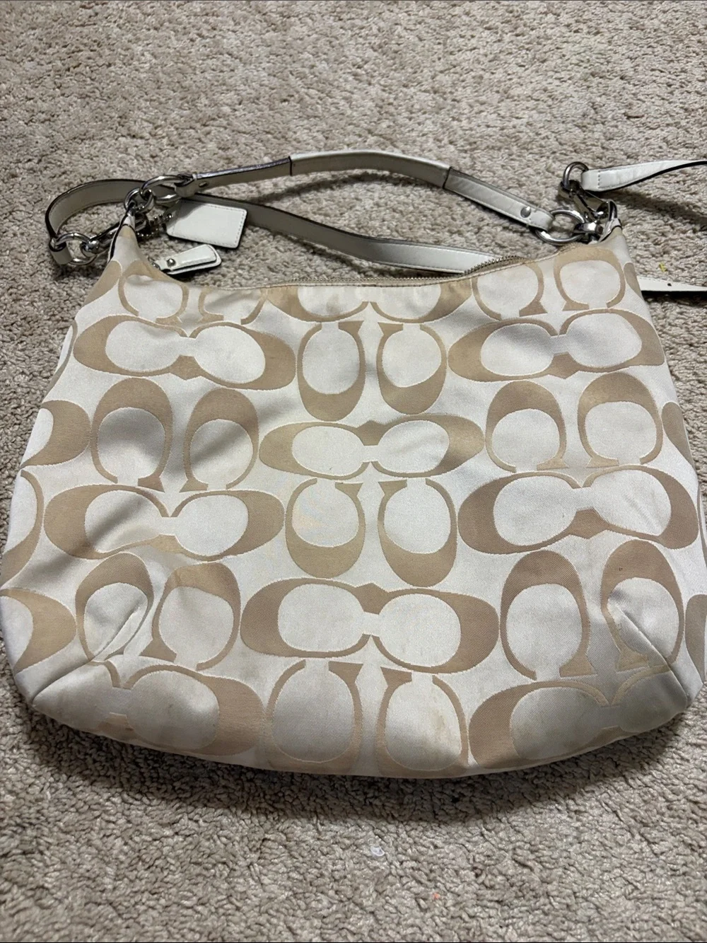 Coach Tan Signature Shoulder Bag /Crossbody